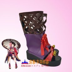 画像2: 陰陽師（おんみょうじ）神楽（かぐら） ブーツ コスプレ靴 abccos製 「受注生産」 (2)