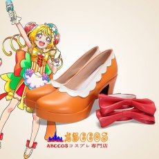 画像5: デリしゃスパーティ♡プりキュア Delicious party♡Precure 華満 らん Hanamichi Ran キュアヤムヤム コスプレ靴 abccos製 「受注生産」 (5)