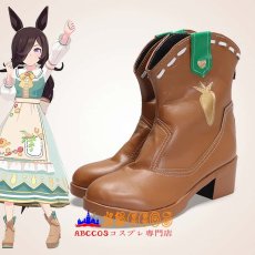 画像4: ウマ娘 プリティーダービー ライスシャワー Rice Shower コスプレ靴 abccos製 「受注生産」 (4)