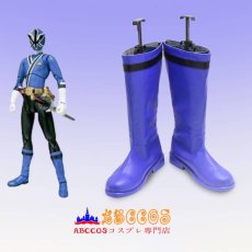 画像7: 侍戦隊シンケンジャー Samurai Sentai Shinkenger シンケンブルー　池波流ノ介 コスプレ靴 abccos製 「受注生産」 (7)