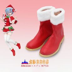 画像7: Re:ゼロから始める異世界生活 ラム Ram レム Rem クリスマス コスプレ靴 abccos製 「受注生産」 (7)