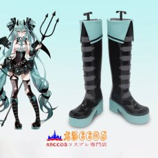 画像7: VOCALOID 初音ミク Miku Aluvi コスプレ靴 abccos製 「受注生産」 (7)