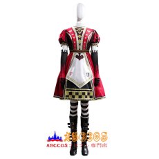 画像1: アリス マッドネス リターンズ（Alice: Madness Returns） アリス レッド コスプレ衣装 abccos製 「受注生産」 (1)