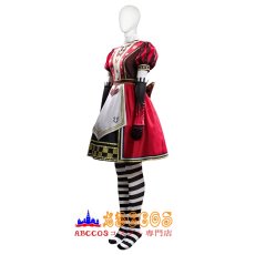 画像7: アリス マッドネス リターンズ（Alice: Madness Returns） アリス レッド コスプレ衣装 abccos製 「受注生産」 (7)