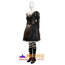 画像3: アリス マッドネス リターンズ（Alice: Madness Returns） アリス ブラック コスプレ衣装 abccos製 「受注生産」 (3)