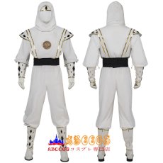 画像2: Mighty Morphin Power Rangers マイティ・モーフィン・パワーレンジャー （ニンジャホワイト） Tommy Oliver トーマス"トミー"オリバー コスプレ衣装 abccos製 「受注生産」 (2)