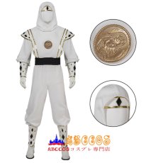 画像6: Mighty Morphin Power Rangers マイティ・モーフィン・パワーレンジャー （ニンジャホワイト） Tommy Oliver トーマス"トミー"オリバー コスプレ衣装 abccos製 「受注生産」 (6)