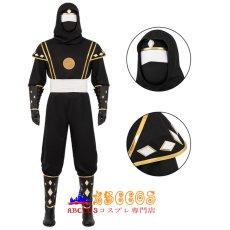 画像6: Mighty Morphin Power Rangers マイティ・モーフィン・パワーレンジャー ニンジャブラック） Zack コスプレ衣装 abccos製 「受注生産」 (6)