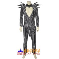 画像1: ナイトメアー・ビフォア・クリスマス ジャック・スケリントン The Nightmare Before Christmas Jack Skellington コスプレ衣装 コスチューム バラ売り可 abccos製 「受注生産」 (1)