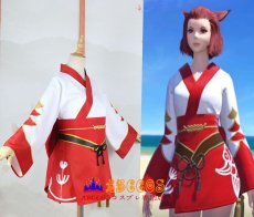 画像6: Final Fantasy XIV FF14 ファイナルファンタジーXIV 紅染姫君浴衣 コスプレ衣装 abccos製 「受注生産」 (6)