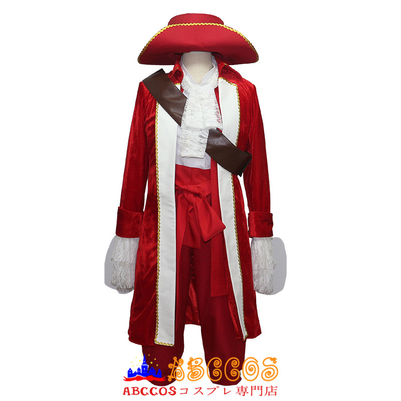 ディズニー ピーター・パン フック船長 セット風 海賊 コスプレ衣装 abccos製 「受注生産」