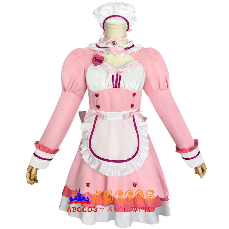 ネコぱら ショコラ Chocolat バニラ Vanilla ピンク メイド服 洋服 コスプレ衣装 Abccos製 受注生産 Abccos