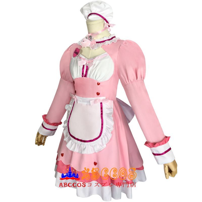 ネコぱら ショコラ(chocolat) バニラ(vanilla) ピンク メイド服 洋服 コスプレ衣装 abccos製 「受注生産」