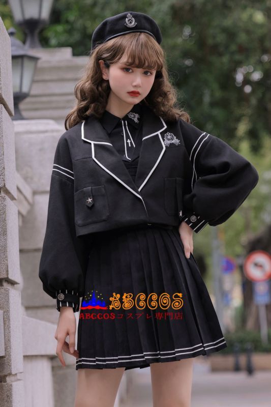 新品／送料無料 軍服ロリ ゴスロリ ミニスカート 軍服 ロリータ 学生服