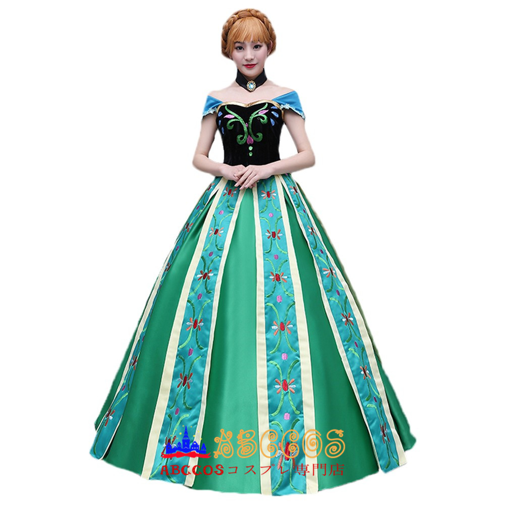 ABCCOSコスプレ専門店」Frozen アナと雪の女王 アナ Anna コスプレ衣装