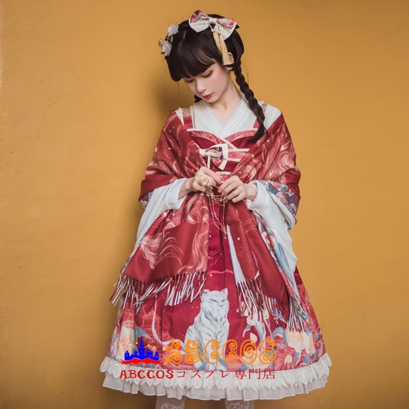 吊りワンピースだけ ロリータ風 森ガール ドレス プリンセス風 洋服 ゆめ可愛い ワンピース Abccos製 受注生産 Abccos